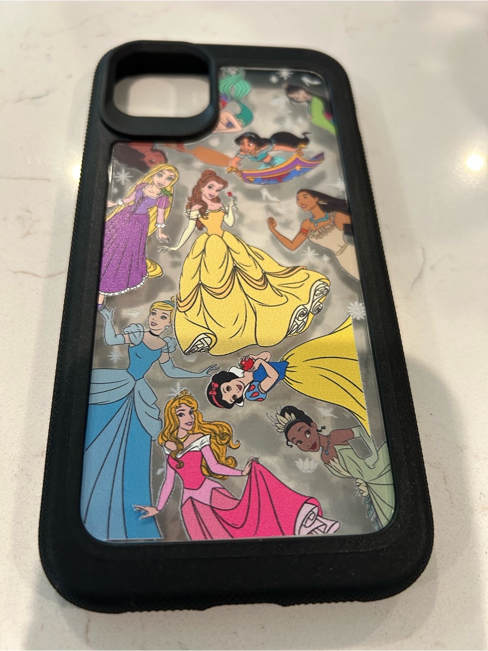 DISNEY PARKS Princesses 3D D-Tech Black iPHONE 14 & 15 Pro Max Phone Case Cover